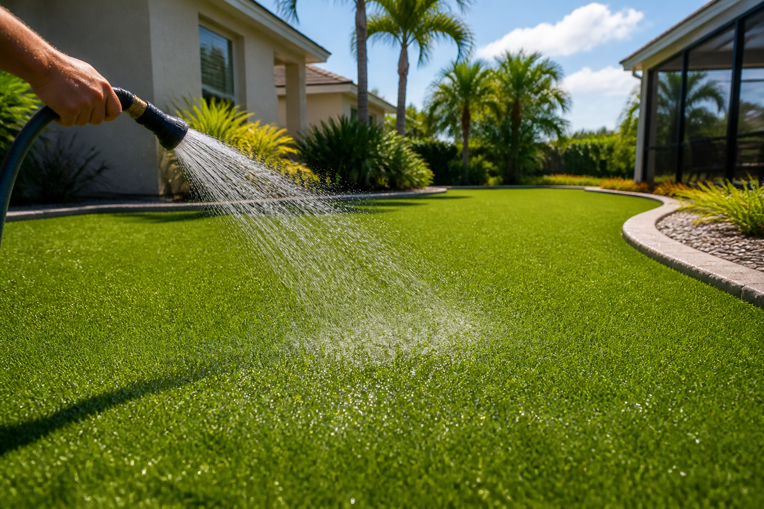 Does Artificial Turf Survive Florida Hurricanes & Heavy Rain?